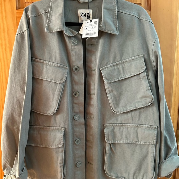 Zara Utility OverShirt Jacket - Picture 7 of 9